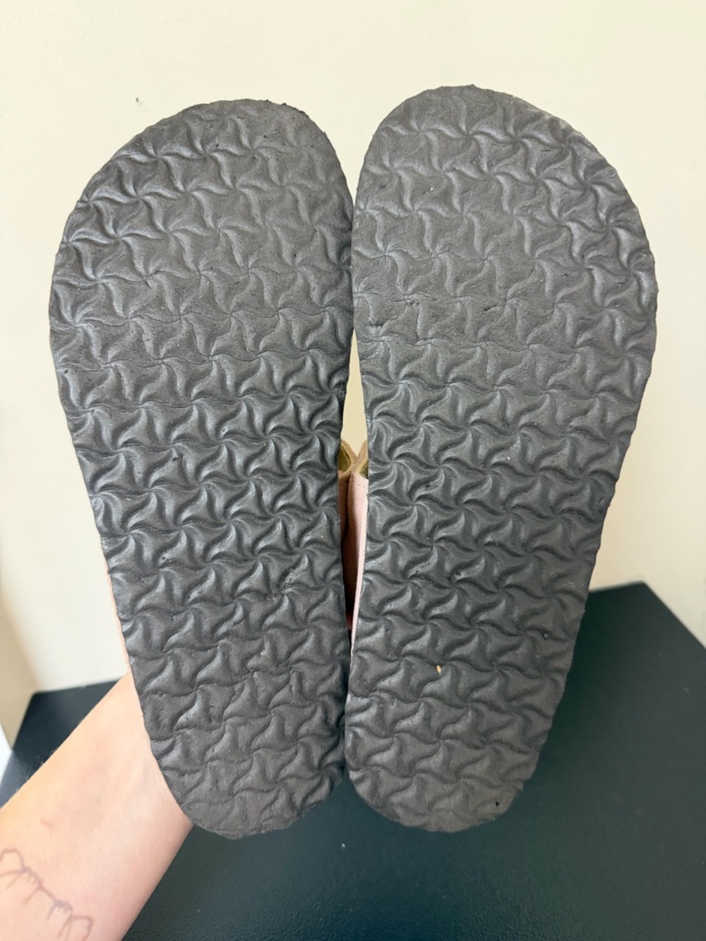 Braided Pink Suede Sandals - Picture 3 of 3
